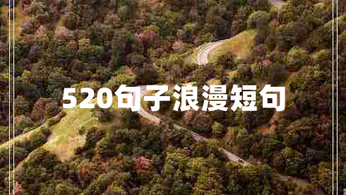 520句子浪漫短句