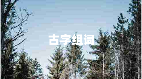 古字組詞