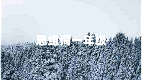 思組詞一年級(jí)