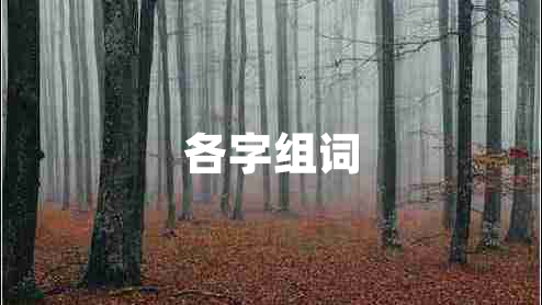 各字組詞