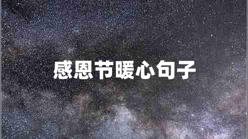 感恩節(jié)暖心句子