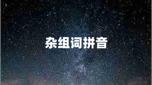 雜組詞拼音 雜組詞拼音