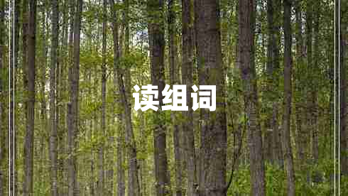 讀組詞
