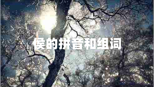 侯的拼音和組詞