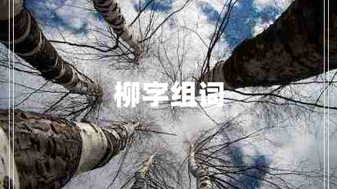 柳字組詞 柳字組詞