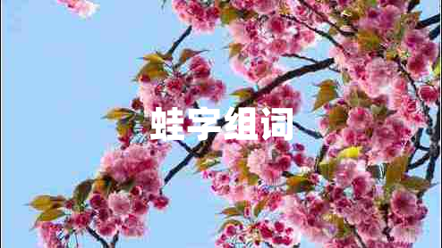 蛙字組詞
