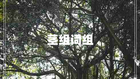 莖組詞組 莖組詞組