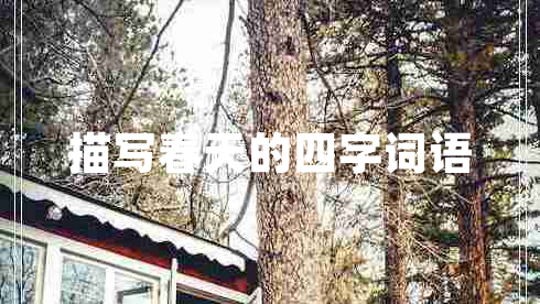 描寫春天的四字詞語