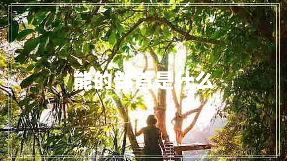 能的部首是什么