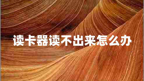 讀卡器讀不出來怎么辦