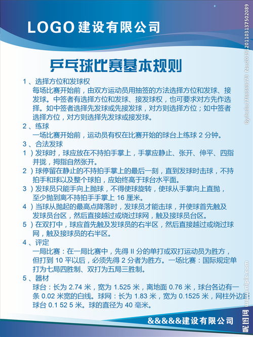 乒乓球競賽編排基礎知識